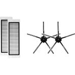 Profimar S5 Max S5 S4 Max S6 Maxv S6 S6 Pure Roborock Modelleri Uyumlu Filtre-Yan Fırça Seti