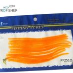 Profısher 10 Adet Set 13,5cm Turuncu Silikon Solucan Sahte Yem