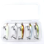 PROFISHER 5 li Set Sert Yapay Balık Yem 3.5g 5 cm Bölmeli Kutu İçinde