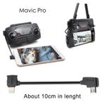 Profisher Djı Mavic Pro Mikro USB Veri Kablosu 10 cm Telefonlar Için Siyah Renk