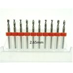 Profisher Mikro Karbür Pcb Matkap Ucu Metal Cnc Sondaj 10LU Set 2.65MM