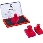 Profisher Mühür Kauçuk Alaşım Kırmızı Kaşe Dikdörtgen 20X30MM