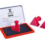 Profisher Mühür Kauçuk Alaşım Kırmızı Kaşe Üçgen 30X30MM