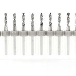 Profisher PCB Mikro Karbür CNC Matkap Ucu 10lu Set 2,10mm Tungsten 18 Shank
