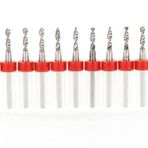 Profisher PCB Mikro Karbür CNC Matkap Ucu 10lu Set 2,30mm Tungsten 18 Shank