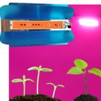 Profisher Tam Spektrum 50W 220V Cob LED Chip Çanak Bitki Büyütme Fito Işık