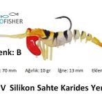 Profısher Tpr Fosforlu Silikon Sahte Yem 7 Cm 10 Gr 5 Eklem