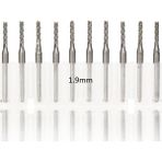 Profisher Tungsten Karbür PCB Kesme CNC Freze Ahşap İşleme 1.9mm 10 Adet
