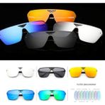 Profisher Uv 400 Uniseks Güneş Gözlüğü Mercury Aynalı Lens Sürüş Balık Outdoor Kırmızı