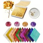 Profisher Varak Kaplama Yaprak Metalik Folyo 9x9cm 10lu 24 Lilac R5799F- 24