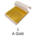 Profisher Varak Kaplama Yaprak Metalik Folyo 9X9CM 10LU Paket 1 A Gold R5799F-1