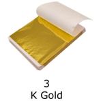 Profisher Varak Kaplama Yaprak Metalik Folyo 9X9CM 10LU Paket 3 K Gold R5799F-3