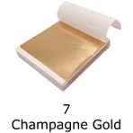 Profisher Varak Kaplama Yaprak Metalik Folyo 9X9CM 10LU Paket 7 Champagne Gold R5799F-7