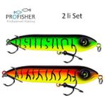 PROFISHER Yılan Kafa Sert Yapay Yem 16 gr 1,05 cm Florecent 2 li Set