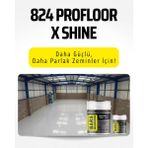 Profloor x Shine 824 - Iç/dış Mekân Uyumlu, Dayanıklı Zemin Boyası - 20 Kg - Ral 9016 - Beyaz