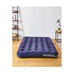 Proforce Çift Kişilik Şişme Yatak Ve Elektrikli Hava Pompası Inflatable Flocked Air Bed Camping Pillow 138X185x13cm