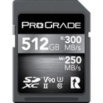 Prograde 512GB Sdxc Uhs-Iı V90 Memory Card (300MB/S)