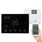 Programlanabilir Akıllı Dijital Termostat LED Dokunmatik Ekranlı Oda Sıcaklık Kontrol Cihazı WiFi Bağlantısı Google Home Alexa Home Market için Değiştirme Fabrika Okul Ofis Otel Gaz Kazanı Isıtma