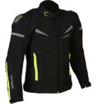 Prohel 4 Mevsim Neon Sarı Detaylı Mont Sürtünmeye Dayanıklı Polyester Malzeme ile Spor Motosiklet Kullanıcıları İçin