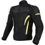 Prohel Colombia Air Yazlık Motosiklet Montu 3XL Siyah - Sarı Sürtünmeye Dayanıklı Polyester Malzeme ile