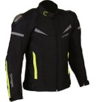 Prohel Colombia Neon Sarı Motosiklet Montu – CE Onaylı, Su Geçirmez, Sürtünme Dayanıklı 4 Mevsim Polyester Koruma - 3XL