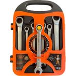 Prohummer Freed Professional PH273 Cırcır Kombine Anahtar Takımı (Düz) 7 Parça Krom Vanadyum