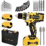 Prohummer PH015 58vf Çift Akülü Şarjlı Matkap (Sarı)
