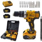 Prohummer PH031 88VF Darbeli Şarjlı Matkap Seti (Sarı)