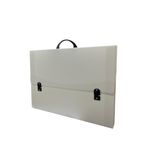 Proje Çantası 35x50 ve Resim çantası 37x52cm Beyaz Klasik resim çantası kırılmaz oluklu plastik su geçirmez, hafif proje çantası