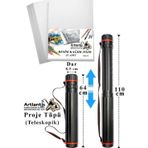 Proje Tupu Dar 1 Adet 35X50 Cm Resim Kagidi 25 Adet Bozuka Proje Tupu Silindir Proje Tupu
