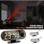 Projeksiyon Çift Alarm Dereceli Led Masa Saati