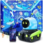 Projektör Gece Lambası, Film Rulolu Yansıtma, Sevimli Robot Projektör, Masalsı Karakter Yansıtma Özelliği, Dönen Işıklı ve Müzikli Gece Lambası, Çocuklar ve Yetişkinler İçin Kullanıma Uygun Oda Işığı