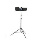 Projektör tripodu, 6 mm üniversal alaşım zemin tripodu katlanabilir ağır yük tripod ayağı, 2 m yüksekliğe kadar projektör için ayarlanabilir 6 mm arayüzlü tüm makinelere uyum