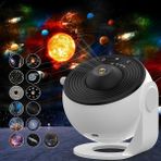 Projektör, Yatak Odası Için Planetaryum Projektör Galaxy Projektörü, 360 Derece Döndürme Galaxy Gece Lambası, 4K Değiştirilebilir 13 Galaxy Diskli Büyük Projeksiyon Alanı Çocuklar Yetişkinler