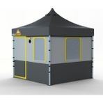 Prokamp Eko Kamp Avcı Çadırı 3x3 Outdoor Tente Gölgelik Çardak - Gri