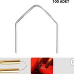 Prolektro 100 Adet 0,8Mm V Tip Plastik Kaynak Zımba Teli