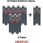 Prolektro E (Pe) Siyah Geniş Plastik Kaynak Elektrodu - 15 Paket Alana 3 Paket Elektrot Hediye