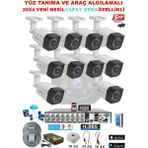 Prolife 10 Kameralı Yeni Nesil Yüz Tanımalı Insan Yüzü Eşgal Fotoğrafı Çeken 5 Mp Sony Full Hd Ultra Üstün Kalite Güvenlik Kamerası Seti