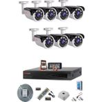 Prolife 7 Kameralı Yeni Nesil Yüz Tanımalı Insan Yüzü Eşgal Fotoğrafı Çeken 5 Mp Sony Full Hd Ultra Üstün Kalite Güvenlik Kamerası Seti