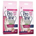 Proline 2x10 lt Bebek Pudrası Kokulu İnce Taneli Kedi Kumu
