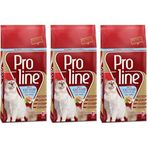 Proline 3 x 1.5 kg Tavuklu Balıklı Kuzu Etli Yetişkin Kedi Maması Seti