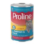 Proline 400 gr Sos İçinde Et Parçacıklı Somonlu ve Alabalıklı Yetişkin Konserve Kedi Maması