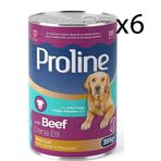 Proline 6x395 gr Parça Dana Etli Ezme Yetişkin Köpek Konservesi