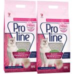 Proline Bebek Pudralı Kalın Taneli Topaklaşan Bentonit Kedi Kumu 2 x 10 L
