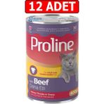 Proline Beef Dana Etli Kedi Konservesi 400Gr 12Adet Yaş Mama