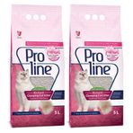 Proline Bentonit Bebek Pudralı Topaklanan 2x5 lt Kedi Kumu
