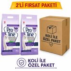 Proline Bentonit Lavanta Kokulu Kedi Kumu 10 Lt*2 Özel Koli Paket