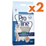 Proline Doğal Unscented Topaklanan Kokusuz Kedi Kumu 10 Lt X 2 Adet