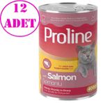 Proline Kedi Konserve Maması Somonlu 400 Gr 12 Ad