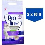 Proline Lavanta Kokulu Kedi Kumu 10 Lt x 2 Topaklanma Özelliği ile Hijyenik Kullanım